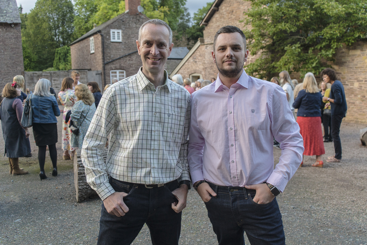 Co-Founder John wears the Blandford Shirt and model Alex wears the Bartestree Shirt